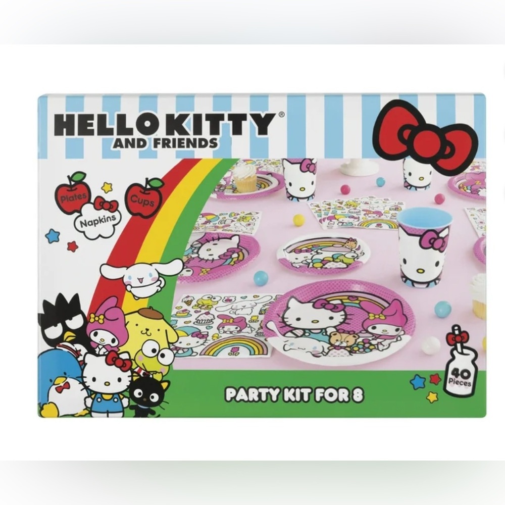 NWT Hello Kitty and Friends Party Kit for 8